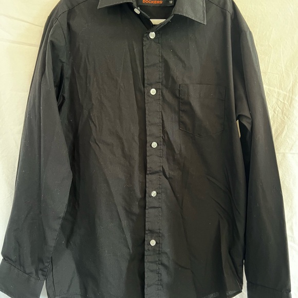 Dockers Other - Dockers Boy's Black Button Down Dress Shirt